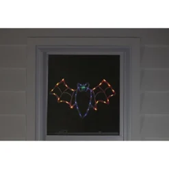 Northlight 15" Bat Halloween Window Silhouette Decoration - Orange/Blue -Northlight GUEST 03e4cd43 f103 465f 9c35 3e75ef322003