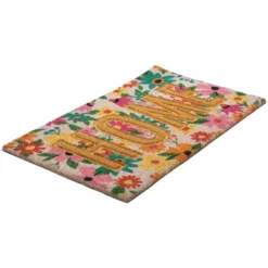 Northlight Pink And Orange Floral "Home" Outdoor Natural Coir Doormat 18" X 30" 10 Northlight Pink And Orange Floral "Home" Outdoor Natural Coir Doormat 18" X 30" -Northlight GUEST 077eee12 f225 4a07 b2ce 525790b896bb