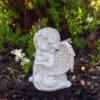 Northlight 6" Ivory Sitting Angel With Bird Outdoor Garden Statue -Northlight GUEST 0aba4568 6da6 4b9d 814a 39ecacce1783