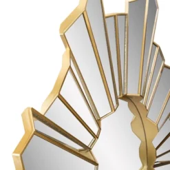 Northlight 25" Shiny Gold Sunburst Wave Glass Round Wall Mirror 9 Northlight 25" Shiny Gold Sunburst Wave Glass Round Wall Mirror -Northlight GUEST 0bb27b76 7de6 45e8 8b21 a89471edb766