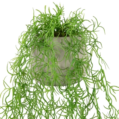 Northlight 22" Artificial Cascading Succulent Plant In Gray Stone Pot 5 Northlight 22" Artificial Cascading Succulent Plant In Gray Stone Pot - Image 3