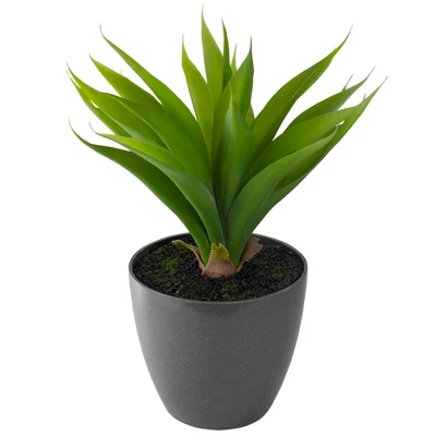 Northlight 22" Potted Green Artificial Agave Plant 6 Northlight 22" Potted Green Artificial Agave Plant - Image 4