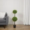 Northlight 36" Green Double Sphere Artificial Boxwood Topiary Potted Plant -Northlight GUEST 0e96abc4 ac67 4d03 b4aa 79fcc266d0e1