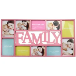 Northlight 28.75" Pink "Family" Collage Photo Picture Frame Wall Decoration -Northlight GUEST 0fd4053f 6f4e 431d 92a2 74077608a63c