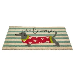 Northlight Natural Coir Rectangular Dachshund Dog Welcome Doormat 18" X 30" -Northlight GUEST 11c5a239 fbc0 49ba 8e64 934bf16916c8