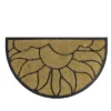 Northlight Brown And Black Sunflower Half Round Doormat 29 X 17 -Northlight GUEST 13ec3391 ed1d 469b a451 1b85e8165584