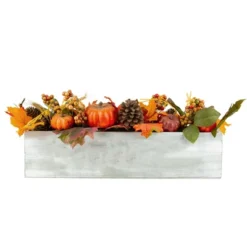 Northlight 21" Autumn Harvest Arrangement In A "Thankful" Rustic Wooden Box Centerpiece -Northlight GUEST 14860efd a9ad 431d b212 5d5d8afe26f4