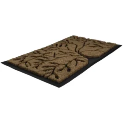 Northlight Tree Of Life Rectangular Coir Door Mat 29.5" X 17.75"