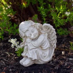 Northlight 6.5" Resting Cherub Angel Outdoor Garden Statue