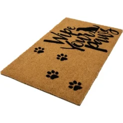 Northlight Natural Coir "Wipe Your Paws" Outdoor Doormat 18" X 30" -Northlight GUEST 193ea521 ae61 471b 9d97 625bb5a992a2