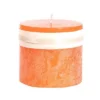 Northlight 3.25" Tangerine Orange Traditional Cylindrical Outdoor Pillar Candle -Northlight GUEST 1a16ae0f de9f 4c28 aacc 74f3a2ad9708