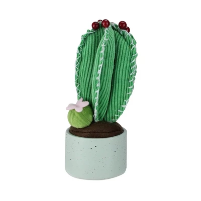 Northlight 7" Plush Cactus Artificial Potted Planter Table Top Decoration - Green/Gray 3 Northlight 7" Plush Cactus Artificial Potted Planter Table Top Decoration - Green/Gray