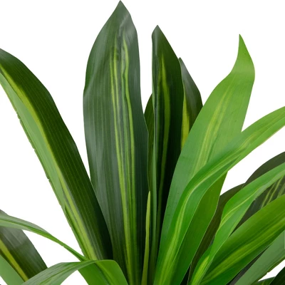 Northlight 36" Two-Tone Green Dracaena Artificial Potted Plant 8 Northlight 36" Two-Tone Green Dracaena Artificial Potted Plant - Image 6