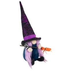 Northlight 14" Black And Purple Witch Gnome With Broom Indoor Halloween Figure 7 Northlight 14" Black And Purple Witch Gnome With Broom Indoor Halloween Figure -Northlight GUEST 1dc88b60 4f71 447f 9085 2f9010cbd6ec