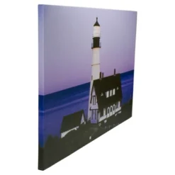 Northlight LED Lighted Dusk Lighthouse Seaside Scene Canvas Wall Art 15.75" X 23.75" -Northlight GUEST 215a8f18 ba35 4d9d acdd e8418d94e85c