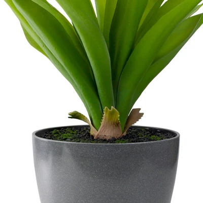 Northlight 22" Potted Green Artificial Agave Plant 4 Northlight 22" Potted Green Artificial Agave Plant - Image 2