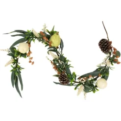 Northlight 5' X 6" Green Gourds And Foliage Artificial Fall Harvest Garland - Unlit -Northlight GUEST 23b5239b 64a3 45a5 a200 61431bd8d536