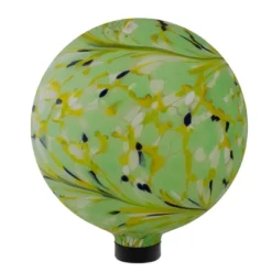 Northlight 10" Yellow And Green Hand Painted Swirled Outdoor Patio Garden Gazing Ball -Northlight GUEST 2a85ca7e 1ae8 4ff1 b3d0 99c60332e3ff