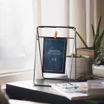 Northlight 9.75" Contemporary Clip On 4" X 6" Photo Picture Frame - Silver 3 Northlight 9.75" Contemporary Clip On 4" X 6" Photo Picture Frame - Silver