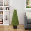 Northlight 3' Artificial Boxwood Cone Topiary Tree With Round Pot, Unlit -Northlight GUEST 2e255851 63b8 414c 9c80 fbcaf9d977f3