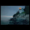 Northlight LED Lighted Lighthouse Home With Morning Sunrise Canvas Wall Art 15.75" X 23.5" -Northlight GUEST 2f4bcdbf 907c 4a12 8a76 76b1ffc6bc09