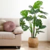 Northlight 5' Potted Wide Leaf Green Monstera Artificial Floor Plant -Northlight GUEST 31c9e360 21c7 43d6 b91a eccbe92286d2