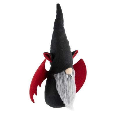 Northlight 17" Black And Red Halloween Boy Gnome With Bat Wings 4 Northlight 17" Black And Red Halloween Boy Gnome With Bat Wings - Image 2