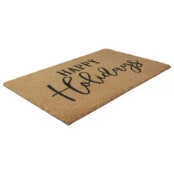 Northlight Natural Coir "Happy Holidays" Christmas Doormat 18" X 30" -Northlight GUEST 34bb5b77 a34a 434b a7a0 403da8af8b20
