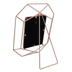 Northlight 11" Contemporary Hexagonal 4" X 6" Photo Picture Frame - Rose Gold -Northlight GUEST 35813ea8 1b61 4b03 b227 5a1b514ae439