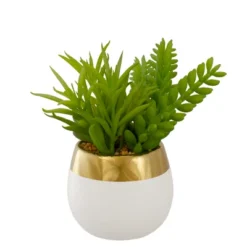 Northlight 6.5" Potted Mixed Artificial Succulent Arrangement -Northlight GUEST 36da72af b0f3 403a 8546 02c7b028a54f