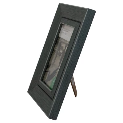 Northlight 9.25" Classical Rectangular 4" X 6" Photo Picture Frame - Gray And Black 5 Northlight 9.25" Classical Rectangular 4" X 6" Photo Picture Frame - Gray And Black - Image 3