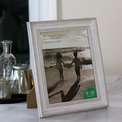 Northlight 8" X 10" Weathered Finish Photo Picture Frame - White 3 Northlight 8" X 10" Weathered Finish Photo Picture Frame - White
