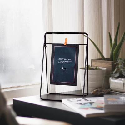 Northlight 9.75" Contemporary Clip On 4" X 6" Photo Picture Frame - Black 3 Northlight 9.75" Contemporary Clip On 4" X 6" Photo Picture Frame - Black