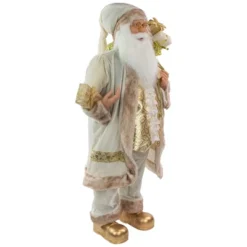 Northlight 36" Winter White And Ivory Santa Claus With Gift Bag Christmas Figure -Northlight GUEST 425904bf f719 4dca 9021 902687383595