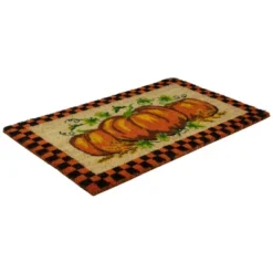Northlight Checkered Fall Harvest Pumpkin Doormat 18" X 30" 7 Northlight Checkered Fall Harvest Pumpkin Doormat 18" X 30" -Northlight GUEST 4840da89 0a1f 4f4a 9e9b 3ab041f05736
