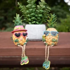 Northlight 6.25" Tropical Girl Pineapple With Cocktail Outdoor Garden Statue -Northlight GUEST 49331966 40dc 417b 9107 ee806578b045 1