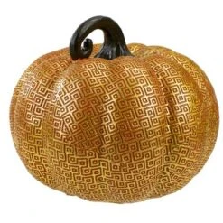 Northlight 7.5" Gold And Orange Textured Greek Key Pumpkin Fall Decoration 7 Northlight 7.5" Gold And Orange Textured Greek Key Pumpkin Fall Decoration -Northlight GUEST 4a5abfba a15e 4d20 92c7 3e295c04c835