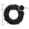 Northlight 36" Black Colorado Spruce Artificial Halloween Wreath - Unlit 2 Northlight 36" Black Colorado Spruce Artificial Halloween Wreath - Unlit -Northlight GUEST 4c8f124b 6ff5 4683 a165 ffdfa7fed134