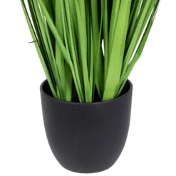 Northlight 24" Artificial Onion Grass Plant In Black Pot -Northlight GUEST 4cd91efa 475c 42f3 8146 e7a05e796950