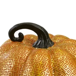 Northlight 7.5" Gold And Orange Textured Greek Key Pumpkin Fall Decoration 6 Northlight 7.5" Gold And Orange Textured Greek Key Pumpkin Fall Decoration -Northlight GUEST 4e5df3ec a22a 42b7 9d6d 7ddee2fcf39f