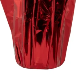 Northlight 22" White Artificial Christmas Poinsettia Flowers With Red Wrapped Base -Northlight GUEST 509c5cf2 a3be 411e b3ec 2a9b4f1301a2