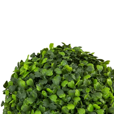 Northlight 9" Two Tone Green Artificial Boxwood Topiary Garden Sphere 5 Northlight 9" Two Tone Green Artificial Boxwood Topiary Garden Sphere - Image 3
