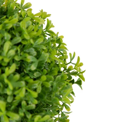 Northlight 36" Green Double Sphere Artificial Boxwood Topiary Potted Plant 6 Northlight 36" Green Double Sphere Artificial Boxwood Topiary Potted Plant - Image 4