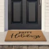 Northlight Natural Coir "Happy Holidays" Christmas Doormat 18" X 30" -Northlight GUEST 54125043 9ba0 4321 ba9a 9f4d7a9c03ab