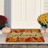 Northlight Leafy Fall Harvest Rectangular "Welcome" Doormat 18" X 30" -Northlight GUEST 59cb3521 1687 4bcf b3f4 69475f3e7357
