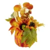 Northlight 12" Autumn Harvest Orange And Yellow Floral Pumpkin Decoration 1 Northlight 12" Autumn Harvest Orange And Yellow Floral Pumpkin Decoration -Northlight GUEST 5e615248 061f 4af5 8323 1a5524f01e72