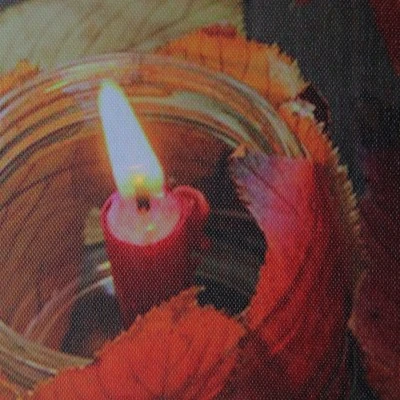 Northlight LED Lighted Autumn Leaves And Flickering Candles Canvas Wall Art 23.5" X 15.75" 4 Northlight LED Lighted Autumn Leaves And Flickering Candles Canvas Wall Art 23.5" X 15.75" - Image 2