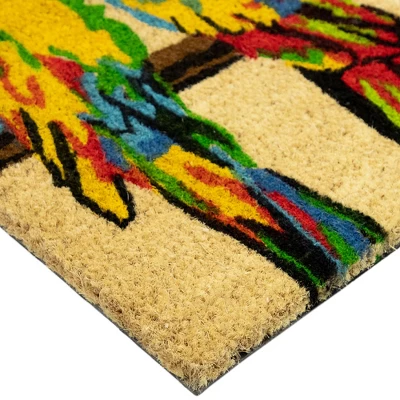 Northlight Toffee And Multicolor Parrots Coir Outdoor Doormat 18" X 30" 7 Northlight Toffee And Multicolor Parrots Coir Outdoor Doormat 18" X 30" - Image 5