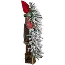 Northlight 48" Santa Claus With Artificial Flocked Alpine Tree Christmas Figure -Northlight GUEST 60c8b386 e294 40e0 af97 ac39964339f1