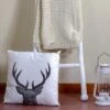 Northlight 17.5 White And Brown Faux Fur Reindeer Throw Pillow Cover -Northlight GUEST 61291599 0326 41a8 b4d1 43cff320a434